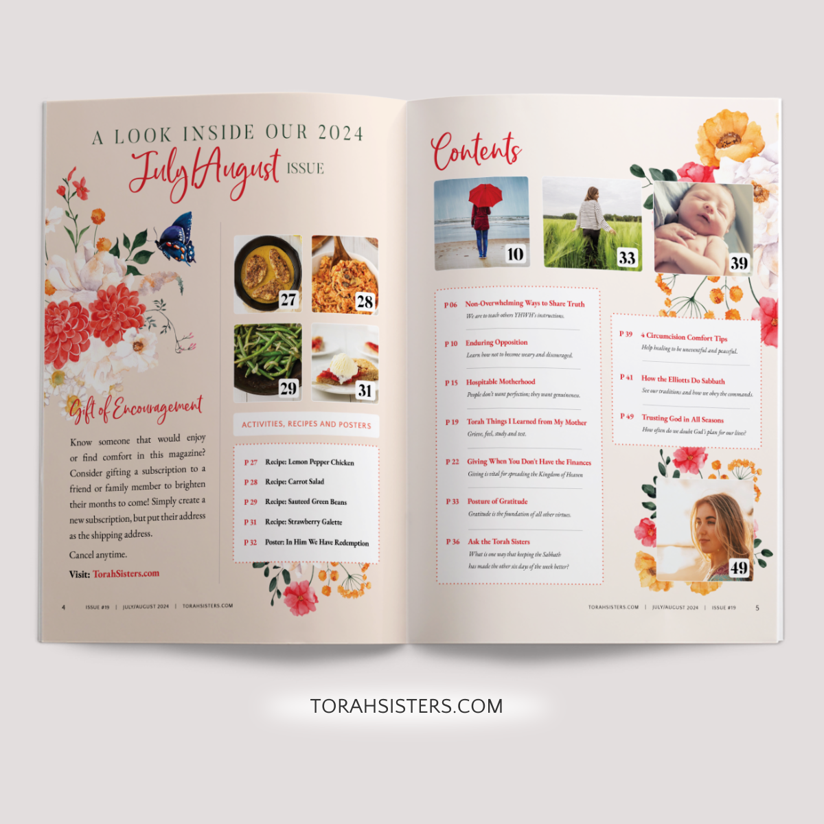 July/August 2024 Issue #19 Torah Sisters Magazine for Subscribers