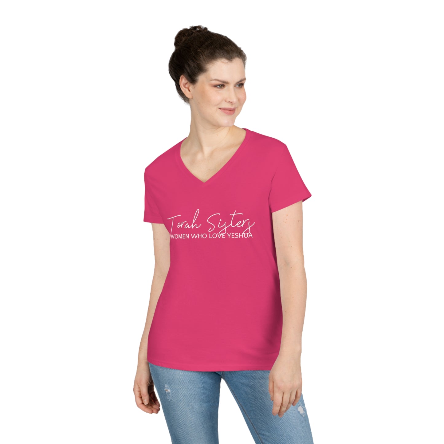 Torah Sisters Ladies' V-Neck T-Shirt