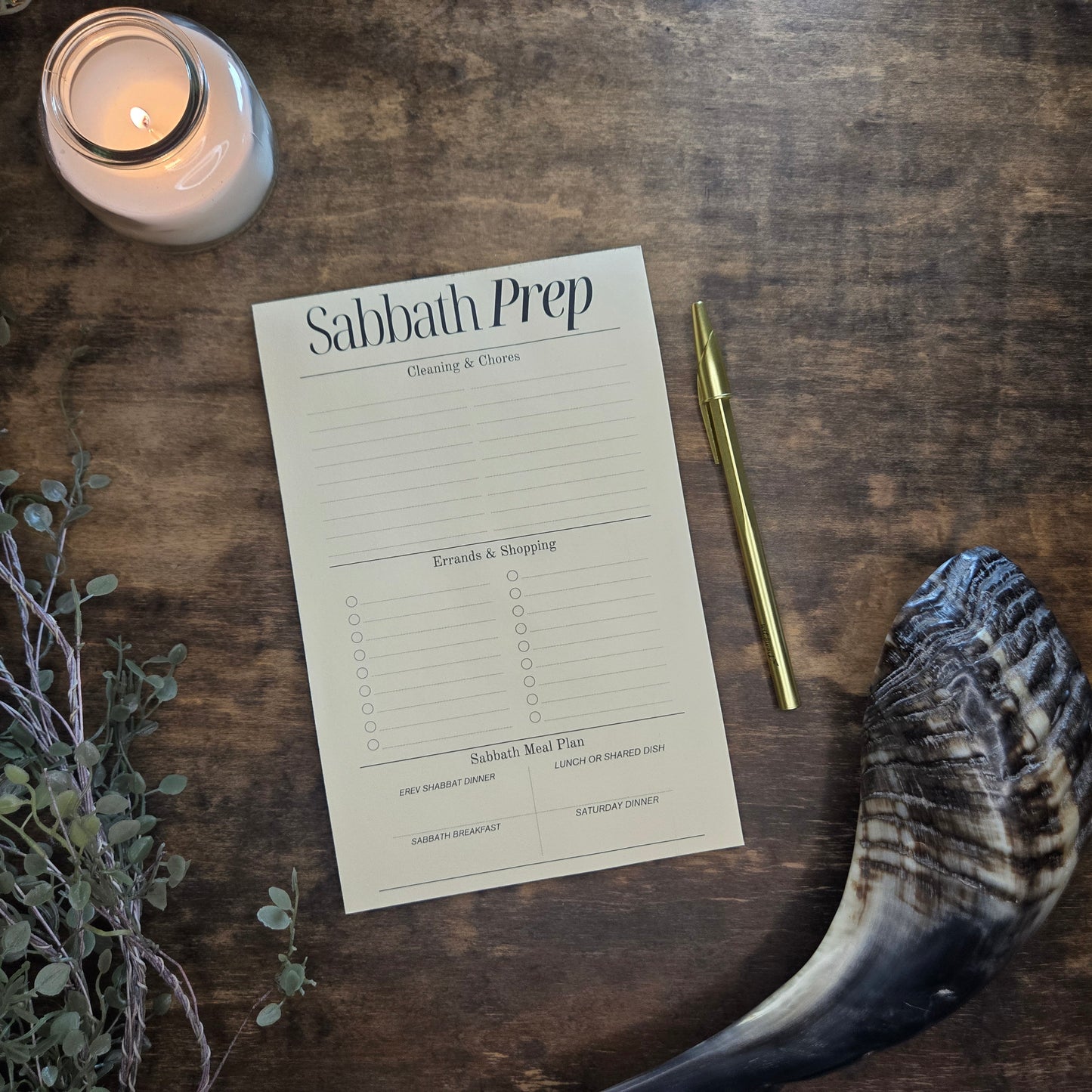 Prep Day Notepad