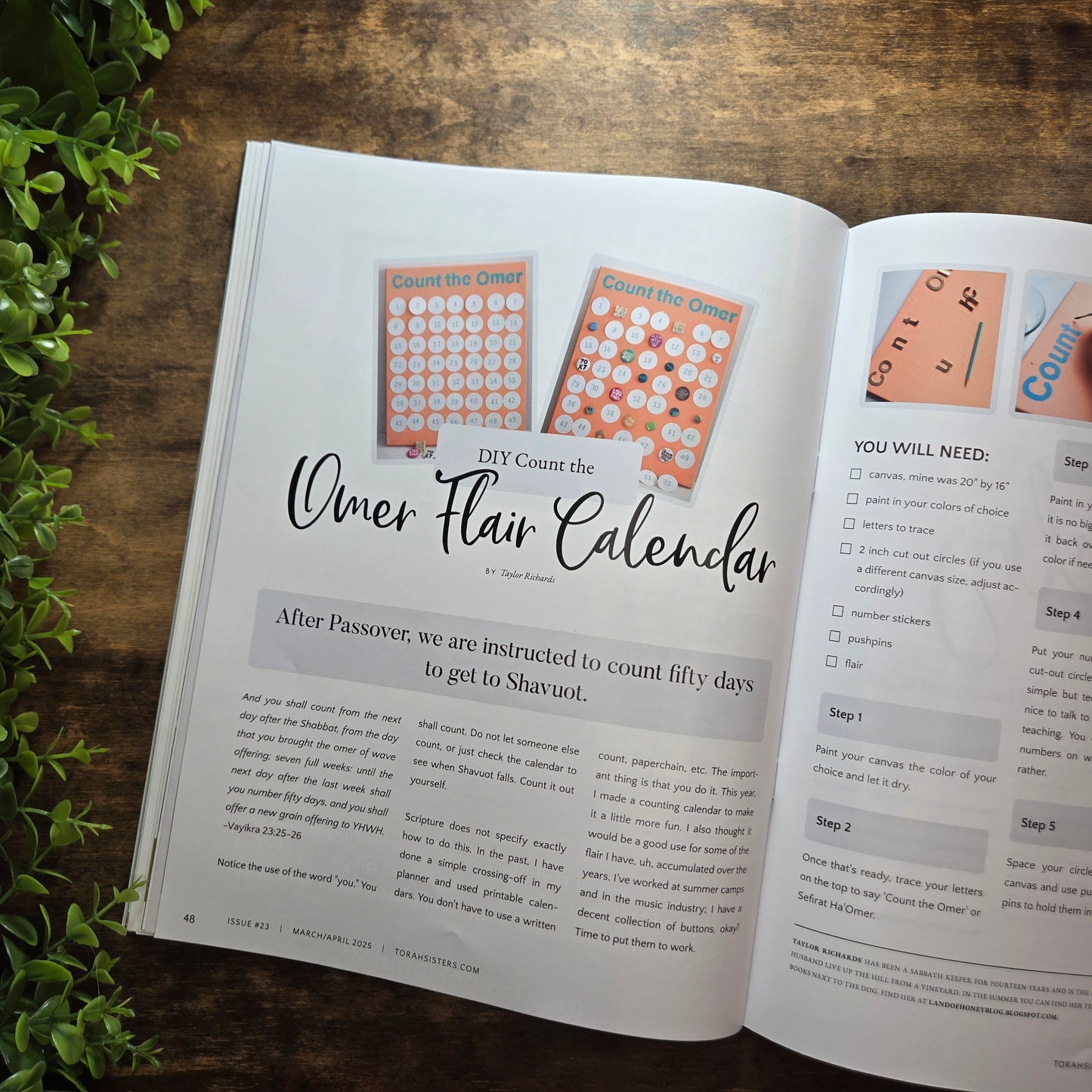 March/April 2025 Issue #23 Torah Sisters Magazine