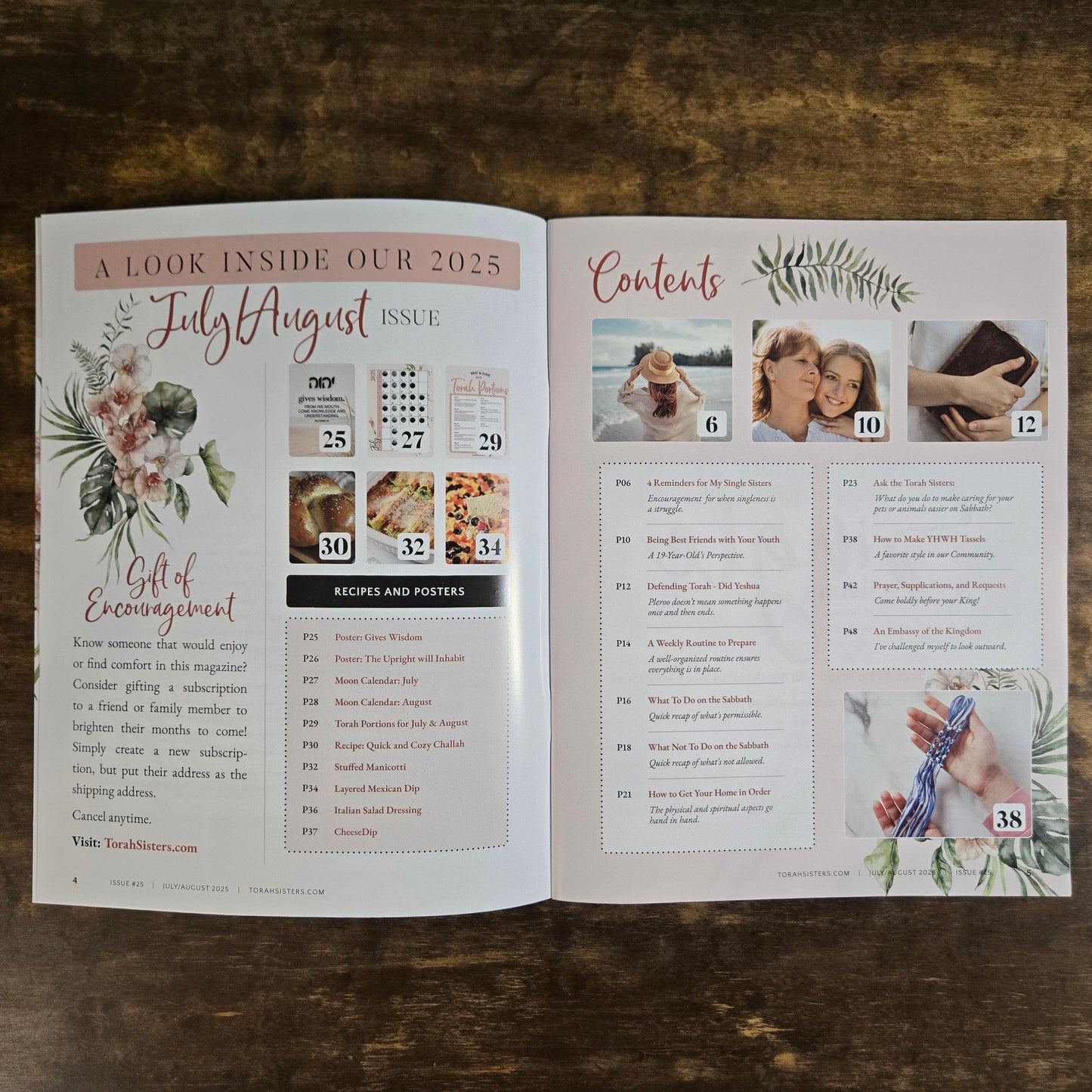 July/August 2025 Issue #25 Torah Sisters Magazine