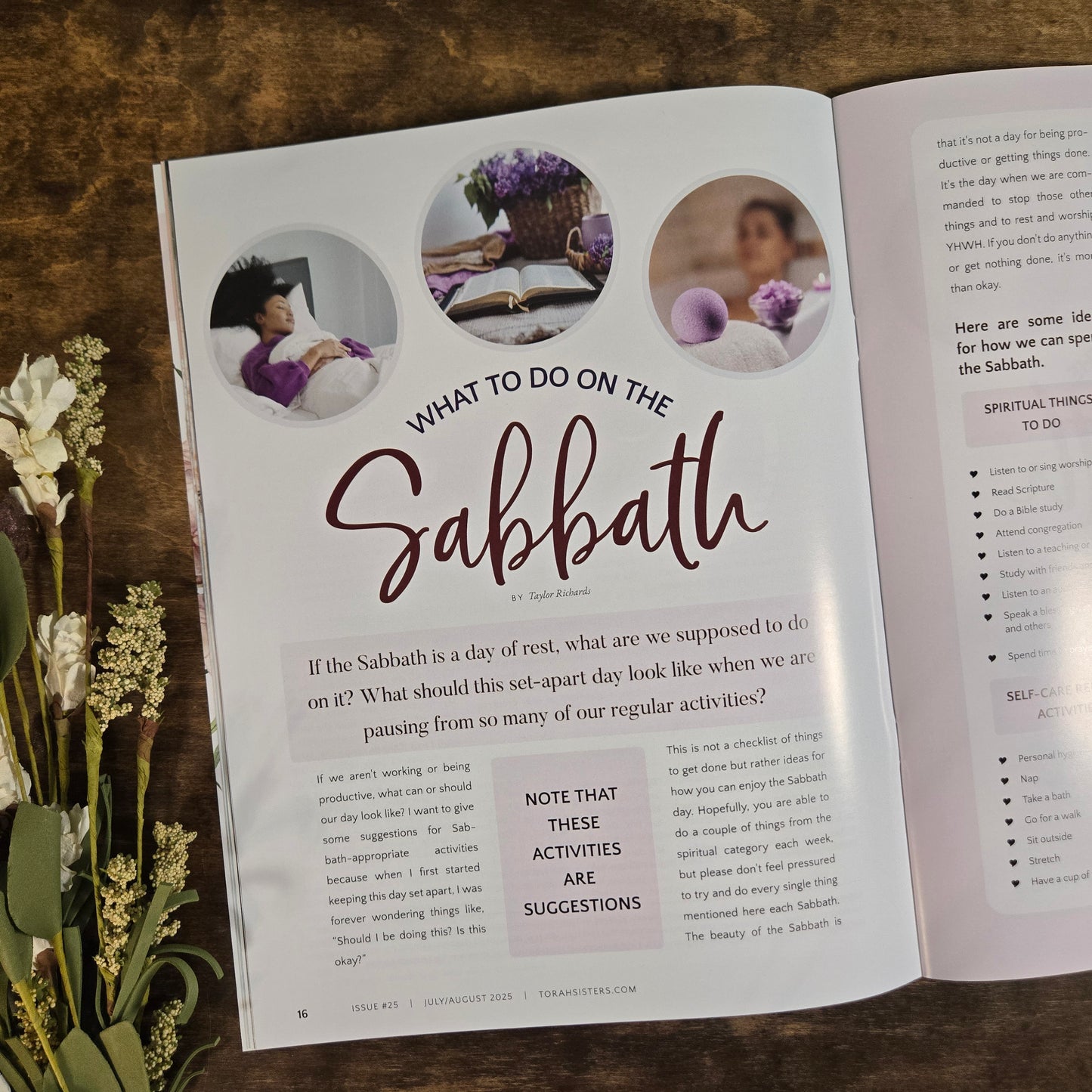 July/August 2025 Issue #25 Torah Sisters Magazine
