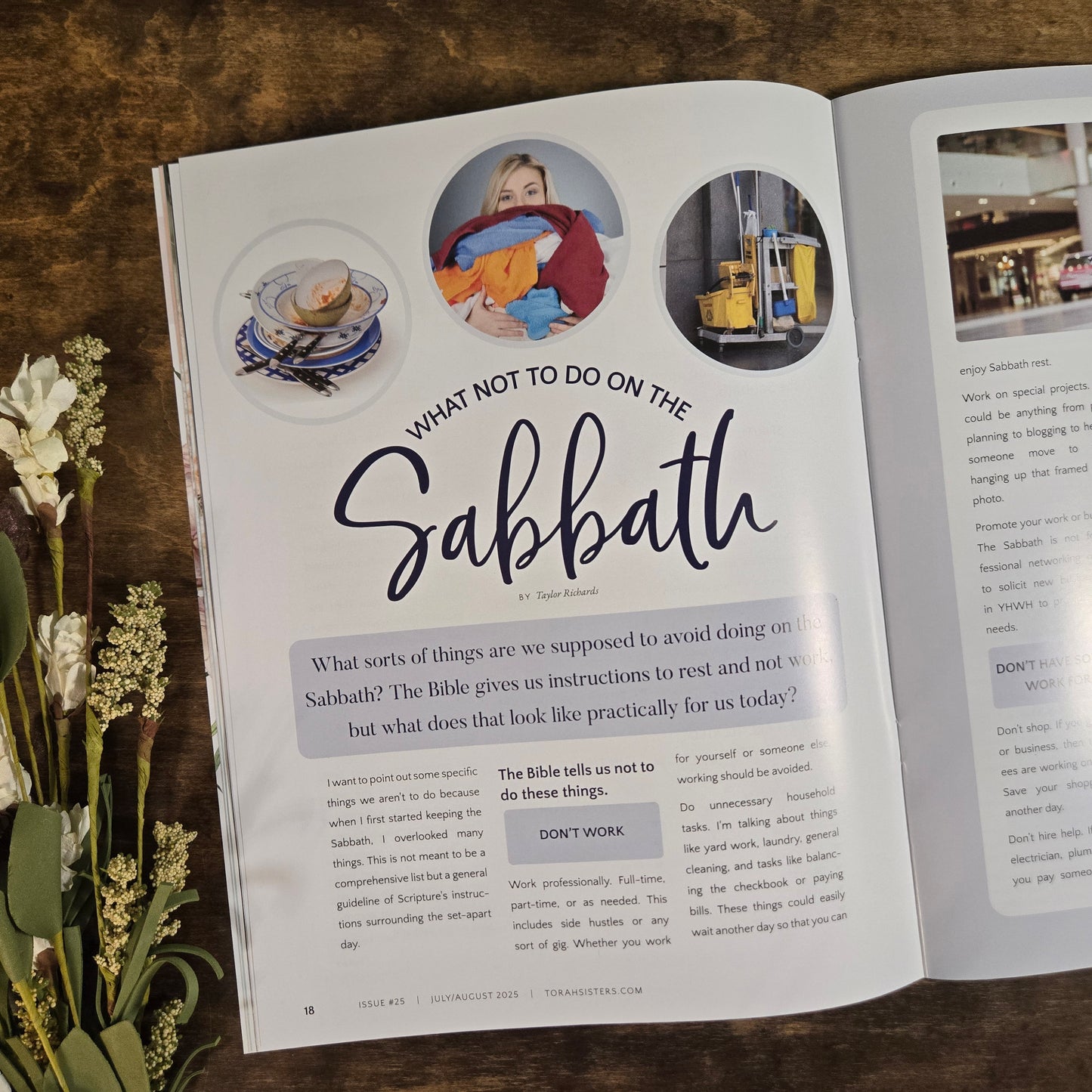 July/August 2025 Issue #25 Torah Sisters Magazine
