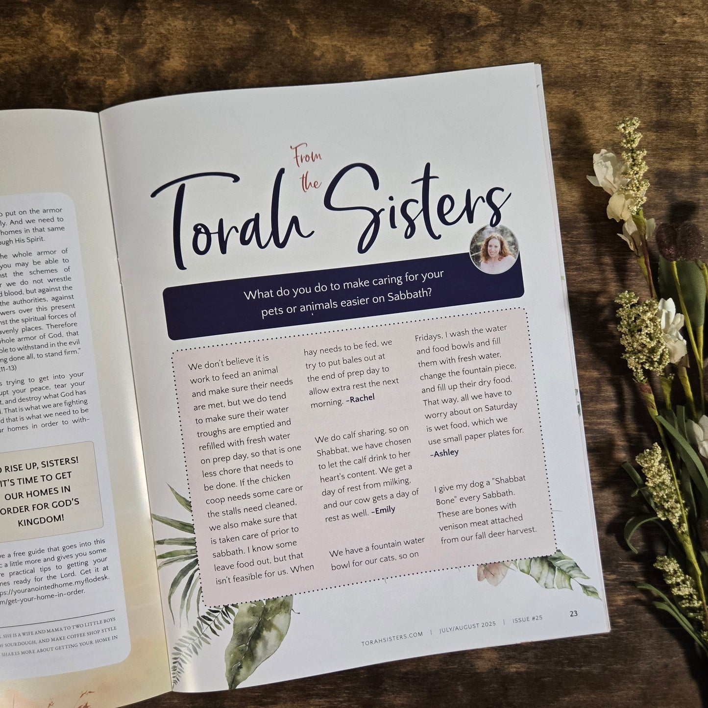 July/August 2025 Issue #25 Torah Sisters Magazine