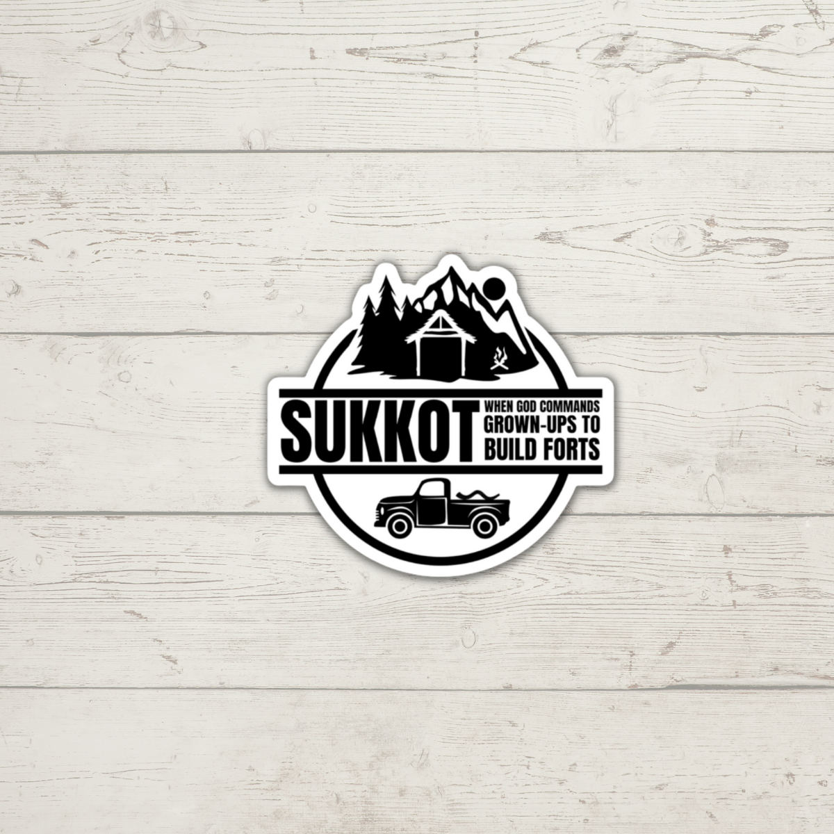 Sukkot Badge Sticker