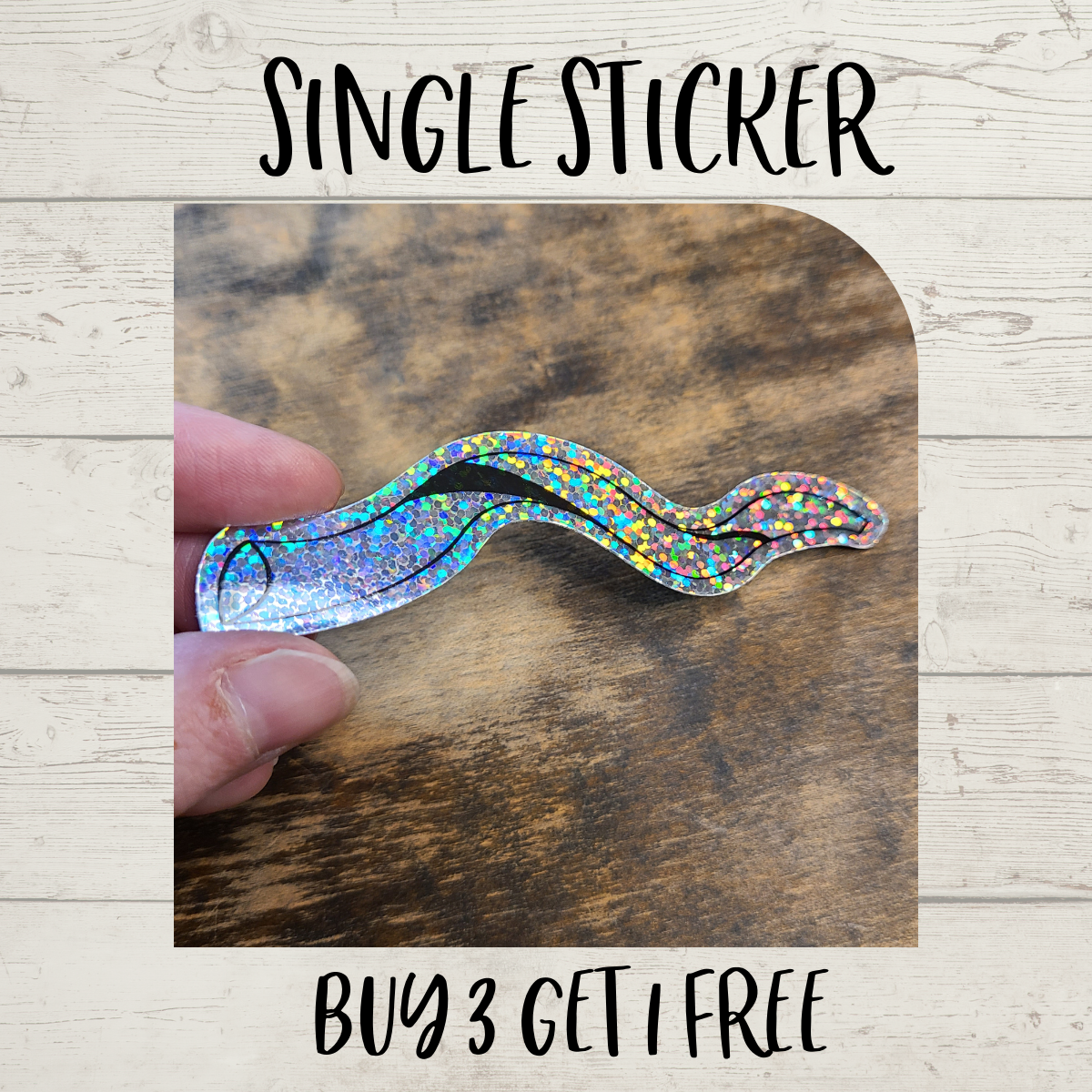 Glitter Shofar Sticker