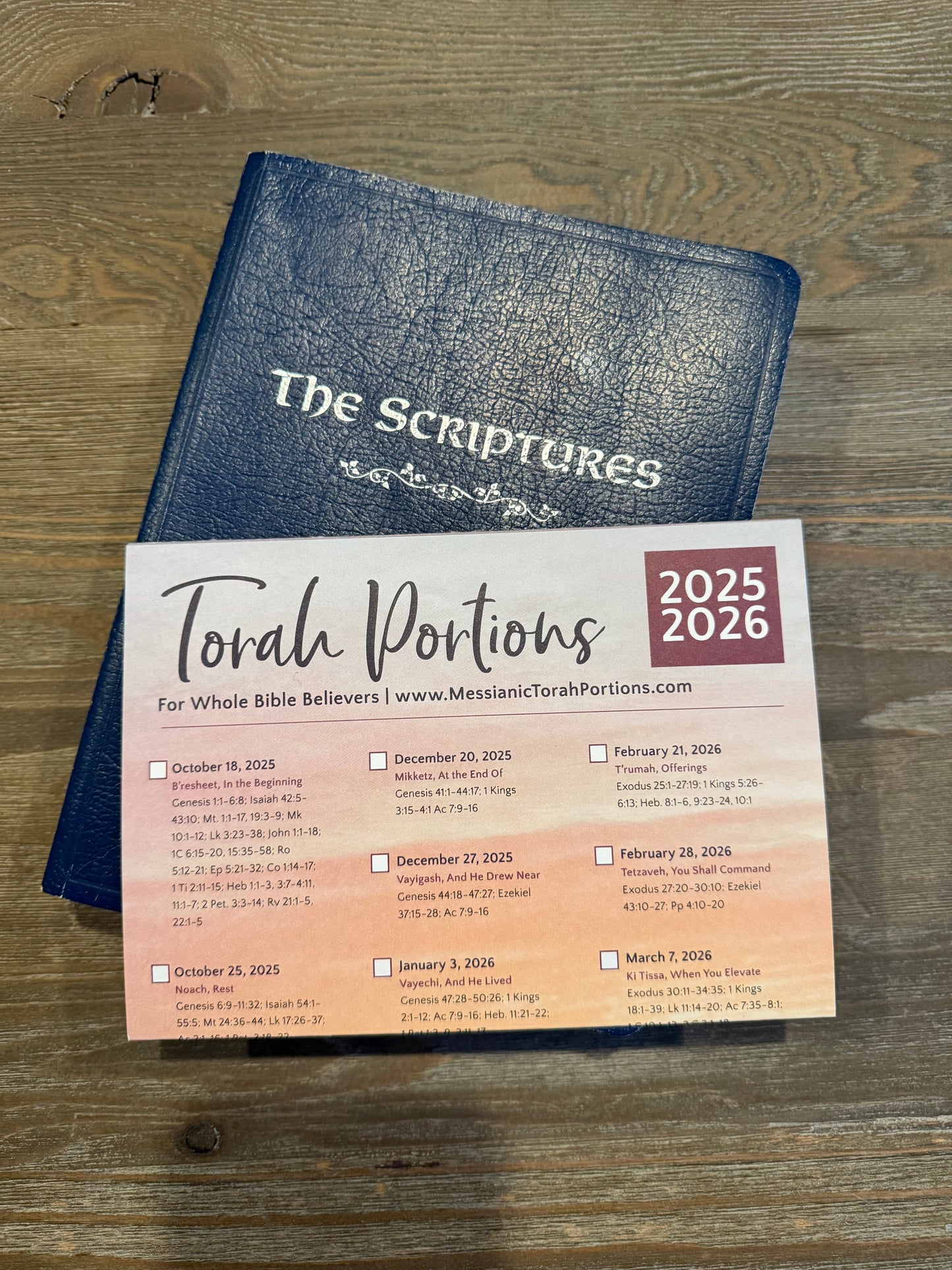 Torah Portions 2025-2026