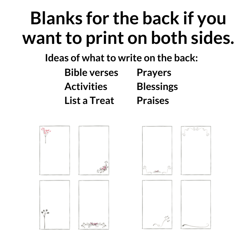 Counting the Omer Printable Cards