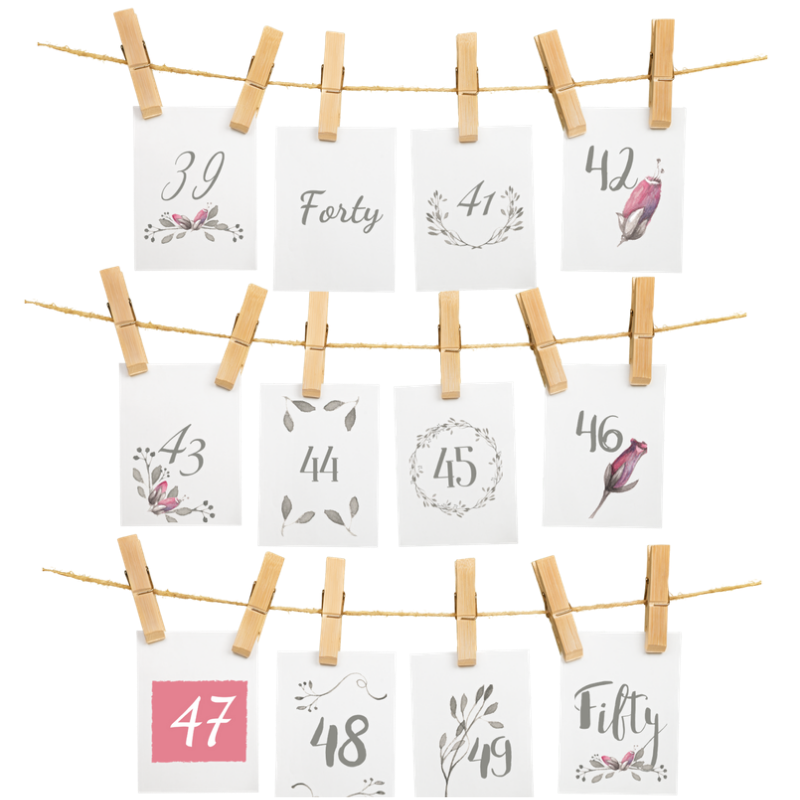 Counting the Omer Printable Cards