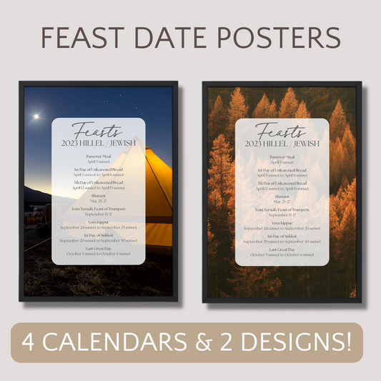 2023 Feast Dates Posters