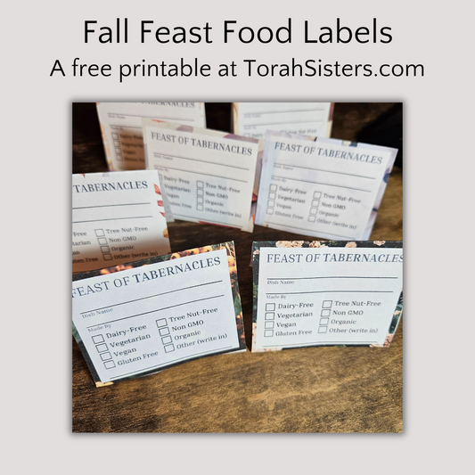 Fall Feast Food Allergy Potluck Table Tent Printable