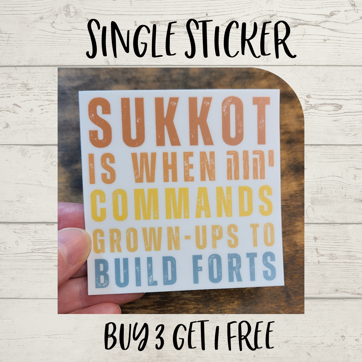 Sukkot Sukkot Is When יהוה Commands Sticker