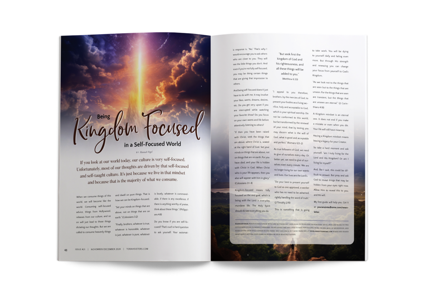 November/December 2024 Issue #21 Torah Sisters Magazine