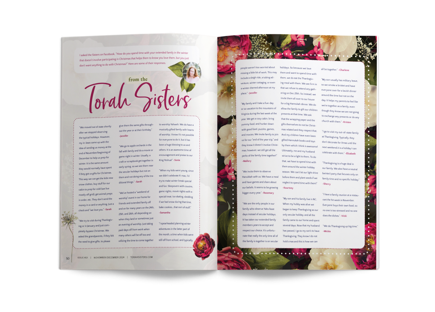 November/December 2024 Issue #21 Torah Sisters Magazine