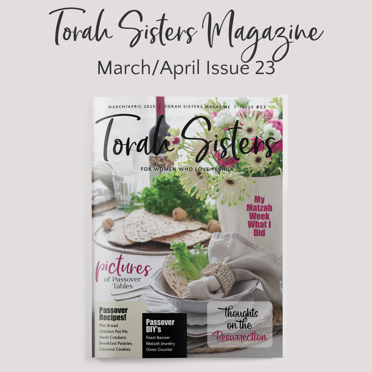 March/April 2025 Issue #23 Torah Sisters Magazine