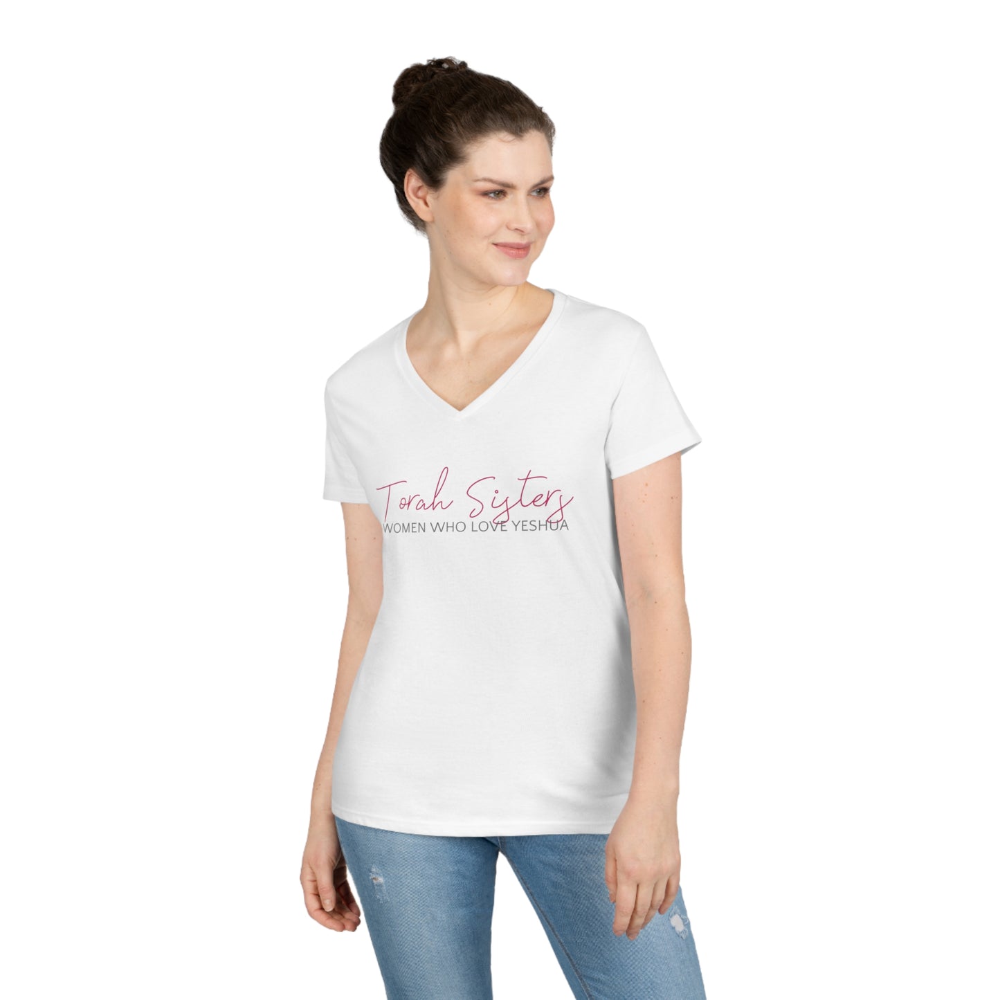 Torah Sisters Ladies' V-Neck T-Shirt
