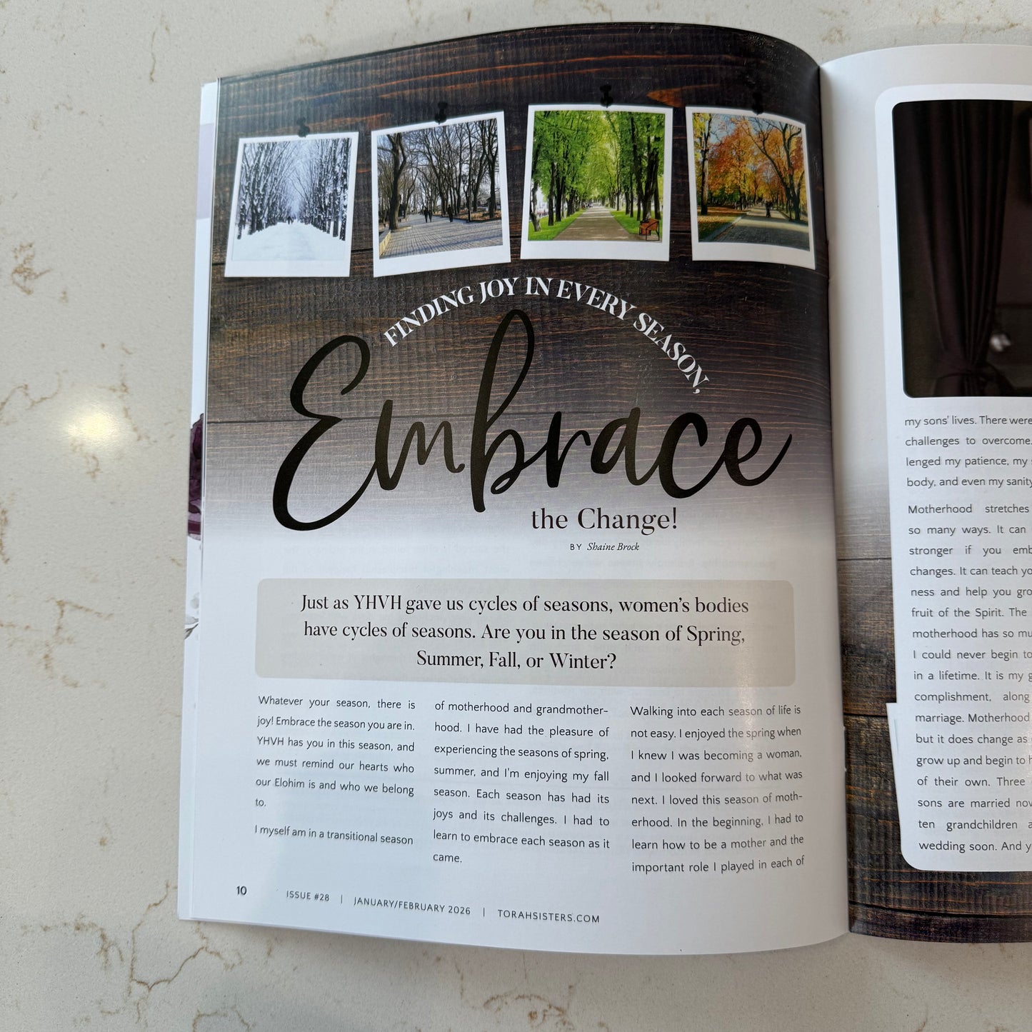January/February 2026 Issue #28 Torah Sisters Magazine