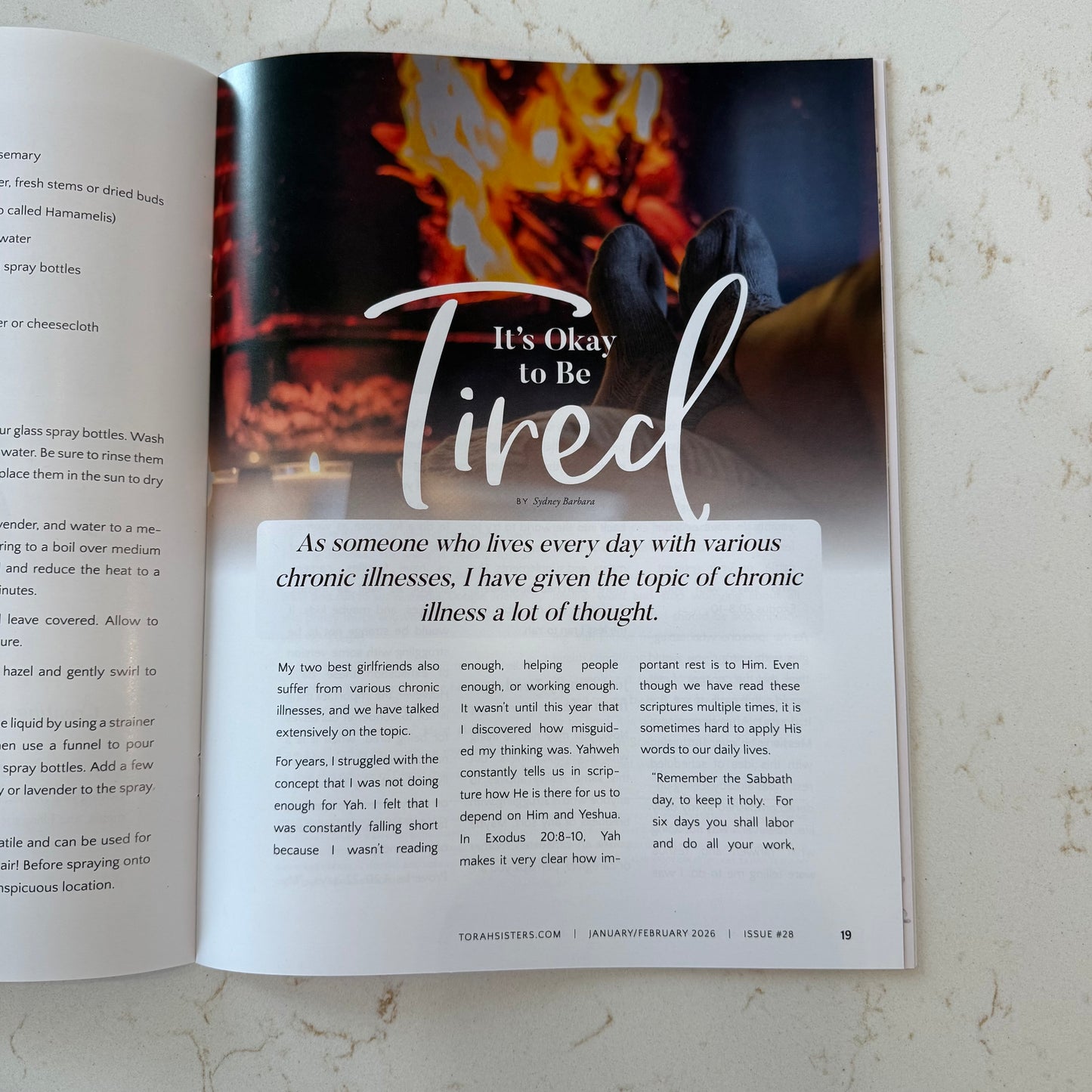 January/February 2026 Issue #28 Torah Sisters Magazine