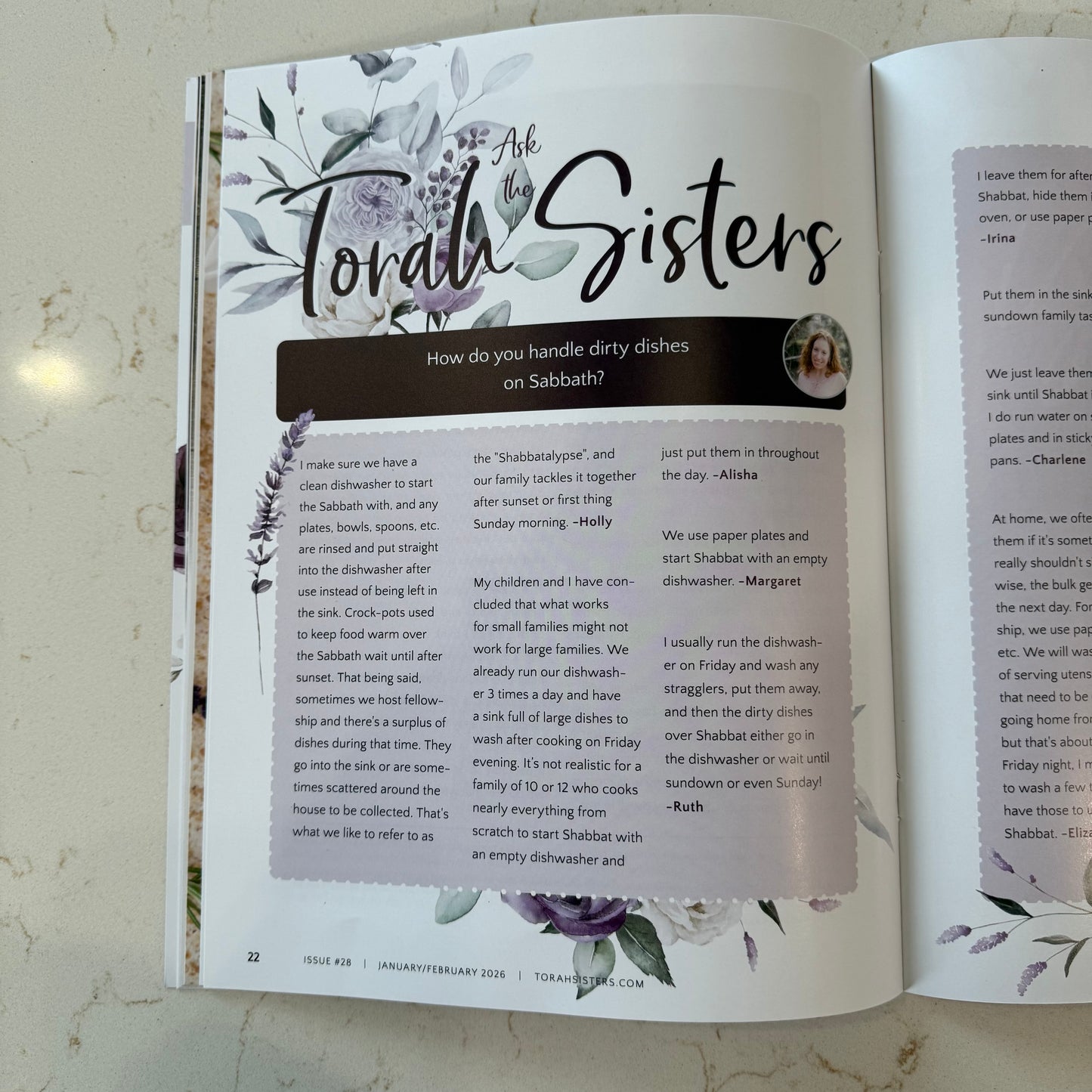 January/February 2026 Issue #28 Torah Sisters Magazine