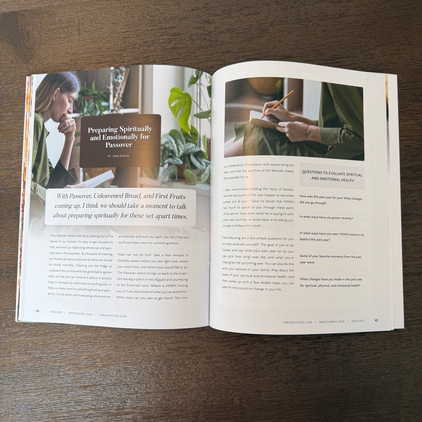 March/April 2026 Issue #29 Torah Sisters Magazine