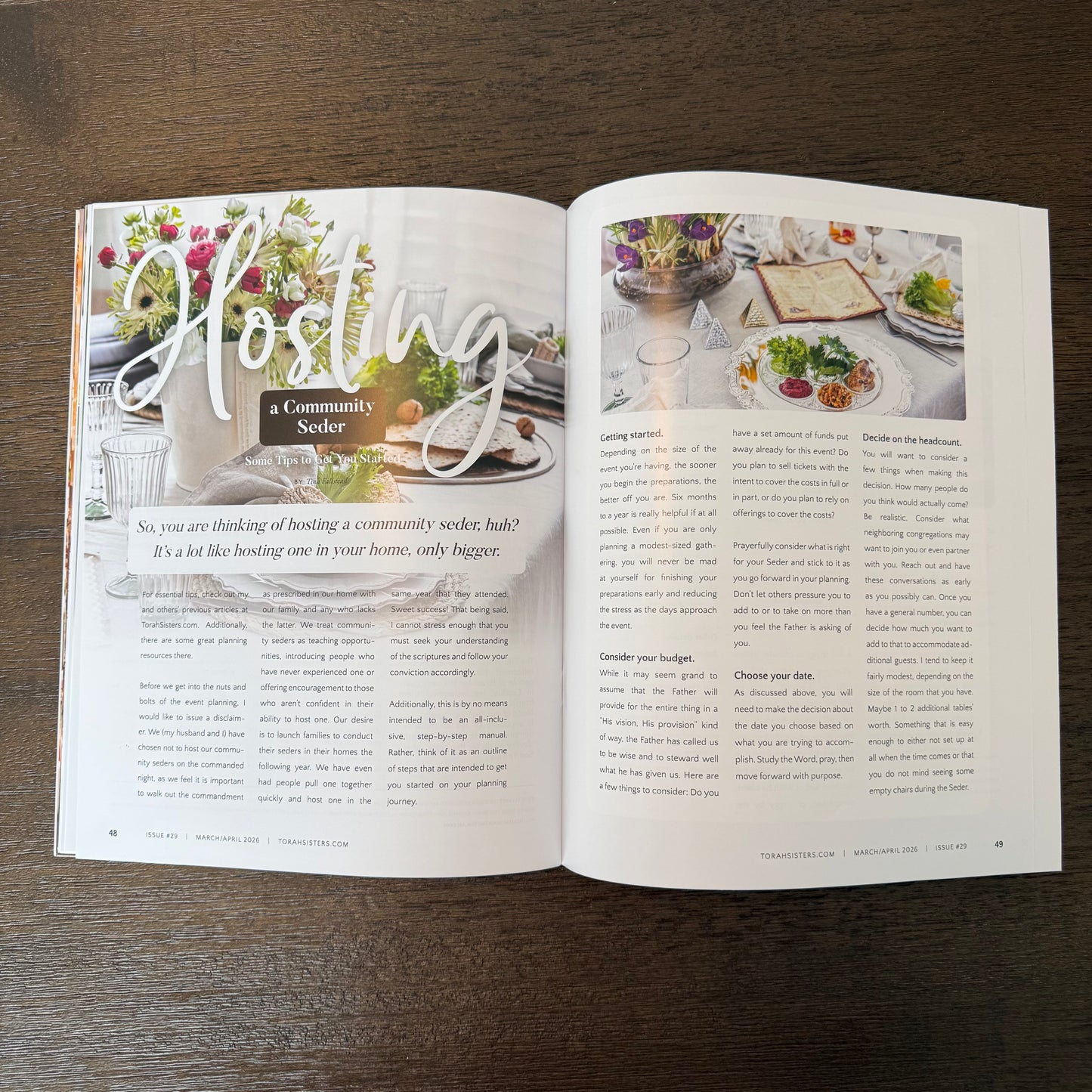 March/April 2026 Issue #29 Torah Sisters Magazine