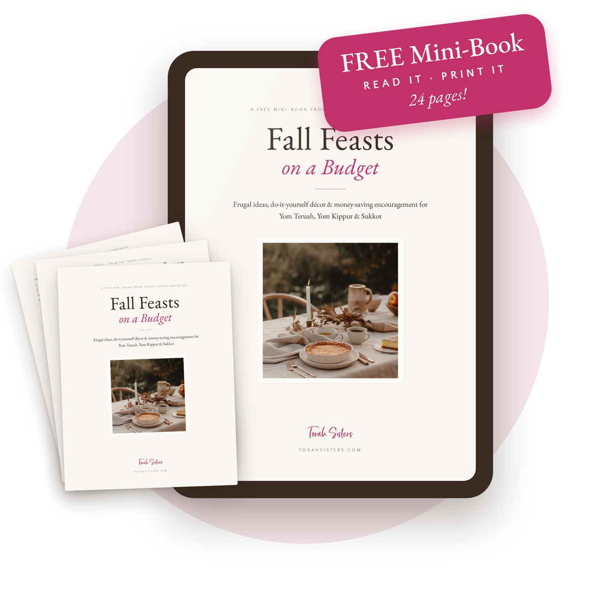 Frugal Fall Feasts - Free Printable Mini Book (PDF Download)