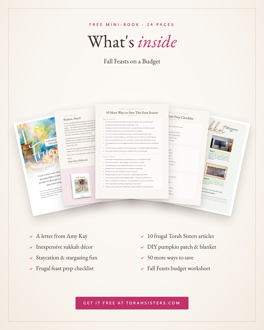 Frugal Fall Feasts - Free Printable Mini Book (PDF Download)