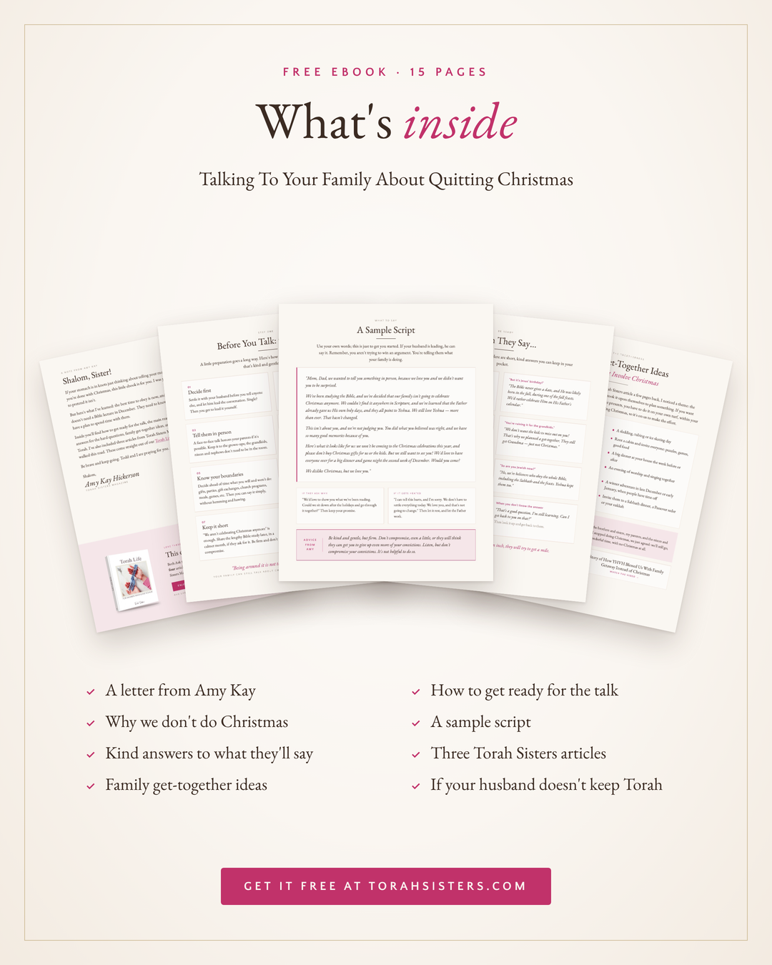 Talking To Your Family About Quitting Christmas - Free Printable Mini Book (PDF Download)