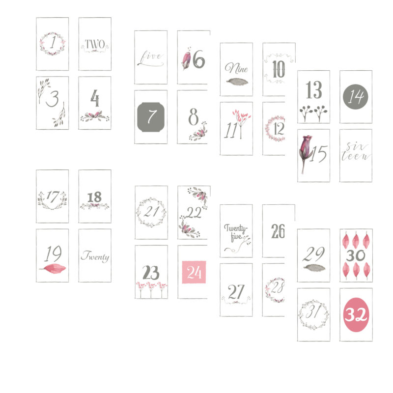 Counting the Omer Printable Cards