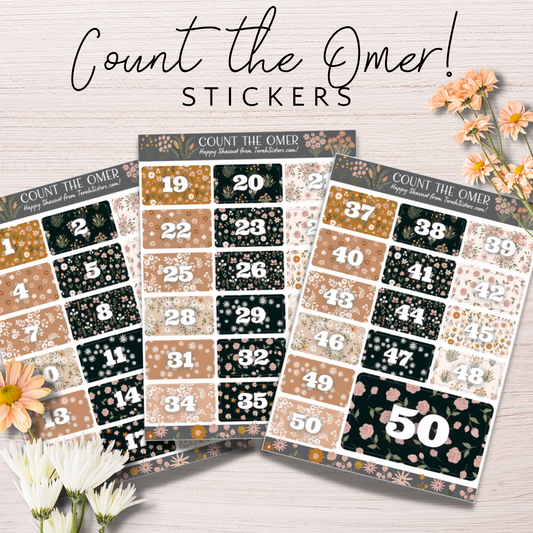 Counting the Omer Stickers - Wildflower
